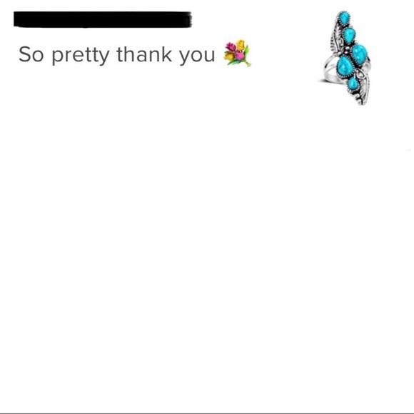 🌵4/$30 New Vintage-Inspired Turquoise Ring - Picture 3 of 3